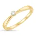 0,05 ct diamant solitairering i 9 karat guld 0,05 ct