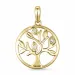 livets træ diamant vedhæng i 9 karat guld 0,02 ct