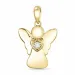 engel diamant vedhæng i 9 karat guld 0,02 ct