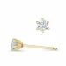 2 x 0,09 ct solitaireørestikker i 9 karat guld med diamant 