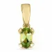 peridot vedhæng i 9 karat guld 0,25 ct