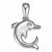 delfin diamantvedhæng i 9 karat hvidguld 0,01 ct