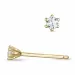 2 x 0,06 ct diamant solitaireørestikker i 9 karat guld med diamant 