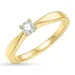 diamant solitairering i 14 karat guld 0,20 ct