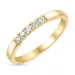 diamant alliancering i 14 karat guld 5 x 0,03 ct