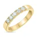 diamant alliancering i 14 karat guld 5 x 0,07 ct