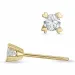2 x 0,15 ct Kampagne - diamant solitaireørestikker i 14 karat guld med diamant