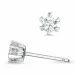 2 x 0,18 ct Kampagne - diamant solitaireørestikker i 14 karat hvidguld med diamant 