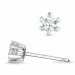 2 x 0,18 ct Kampagne - diamant solitaireørestikker i 14 karat hvidguld med diamant