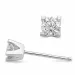 2 x 0,40 ct lab grown diamant solitaireørestikker i 14 karat hvidguld med lab grown diamant