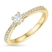 diamantring i 14 karat guld 0,20 ct 0,14 ct