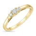diamantring i 14 karat guld 0,10 ct 0,08 ct