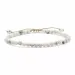 hvid howlite armbånd i silke snor 17 cm plus 6 cm x 4,3 mm