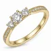 lab grown diamant ring i 9 karat guld 0,30 ct 0,31 ct