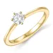 0,30 ct lab grown diamant solitairering i 9 karat guld 0,30 ct