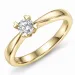 0,20 ct lab grown diamant solitairering i 9 karat guld 0,20 ct