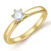 0,40 ct lab grown diamant solitairering i 9 karat guld 0,40 ct