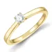 0,20 ct lab grown diamant solitairering i 9 karat guld 0,20 ct