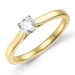 0,40 ct lab grown diamant solitairering i 9 karat guld 0,40 ct
