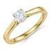 0,50 ct lab grown diamant solitairering i 9 karat guld 0,50 ct