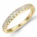 lab grown diamant alliancering i 9 karat guld 0,26 ct