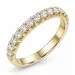 lab grown diamant alliancering i 9 karat guld 0,50 ct