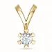 0,40 ct lab grown diamant vedhæng i 9 karat guld 0,40 ct