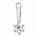 0,05 ct lab grown diamant solitairevedhæng i 9 karat hvidguld 0,05 ct