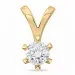 lab grown diamant vedhæng i 9 karat guld 1,0 ct