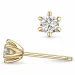2 x 0,40 ct lab grown diamant solitaireørestikker i 9 karat guld med lab grown diamant 