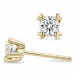 2 x 0,20 ct lab grown diamant solitaireørestikker i 9 karat guld med lab grown diamant 