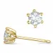 2 x 0,20 ct lab grown diamant solitaireørestikker i 9 karat guld med lab grown diamant 