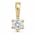 0,20 ct lab grown diamant solitairevedhæng i 9 karat guld 0,20 ct