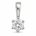 0,20 ct lab grown diamant solitairevedhæng i 9 karat hvidguld 0,20 ct