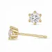 2 x 0,20 ct lab grown diamant solitaireørestikker i 9 karat guld med lab grown diamant 