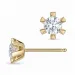 2 x 0,30 ct lab grown diamant ørestikker i 9 karat guld med lab grown diamant (CVD) 