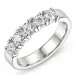 lab grown diamant ring i 14 karat hvidguld 5 x 0,15 ct