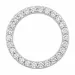 rundt lab grown diamant vedhæng i 14 karat hvidguld 0,53 ct