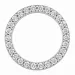 rundt lab grown diamant vedhæng i 14 karat hvidguld 0,53 ct