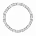 rundt lab grown diamant vedhæng i 14 karat hvidguld 1,03 ct