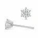 2 x 0,30 ct lab grown diamant ørestikker i 14 karat hvidguld med lab grown diamant 