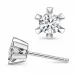 2 x 0,40 ct lab grown diamant ørestikker i 14 karat hvidguld med lab grown diamant 