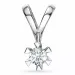 0,30 ct lab grown diamant vedhæng i 14 karat hvidguld 0,30 ct