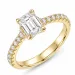 lab grown diamant ring i 14 karat guld 1,0 ct 0,25 ct