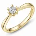 0,20 ct lab grown diamant solitairering i 14 karat guld 0,20 ct