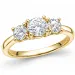 lab grown diamant ring i 14 karat guld 0,50 ct 0,52 ct