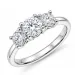lab grown diamant ring i 14 karat hvidguld 0,50 ct 0,52 ct
