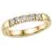 5 x 0,05 ct lab grown diamant alliancering i 14 karat guld 0,25 ct