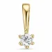 0,05 ct lab grown diamant vedhæng i 14 karat guld 0,05 ct