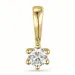 0,10 ct lab grown diamant vedhæng i 14 karat guld 0,10 ct